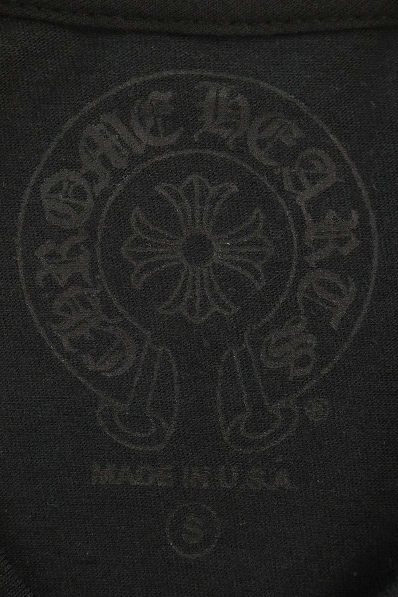 Chrome Hearts Floral Horseshoe Print Sleeve T-Shirt Size S