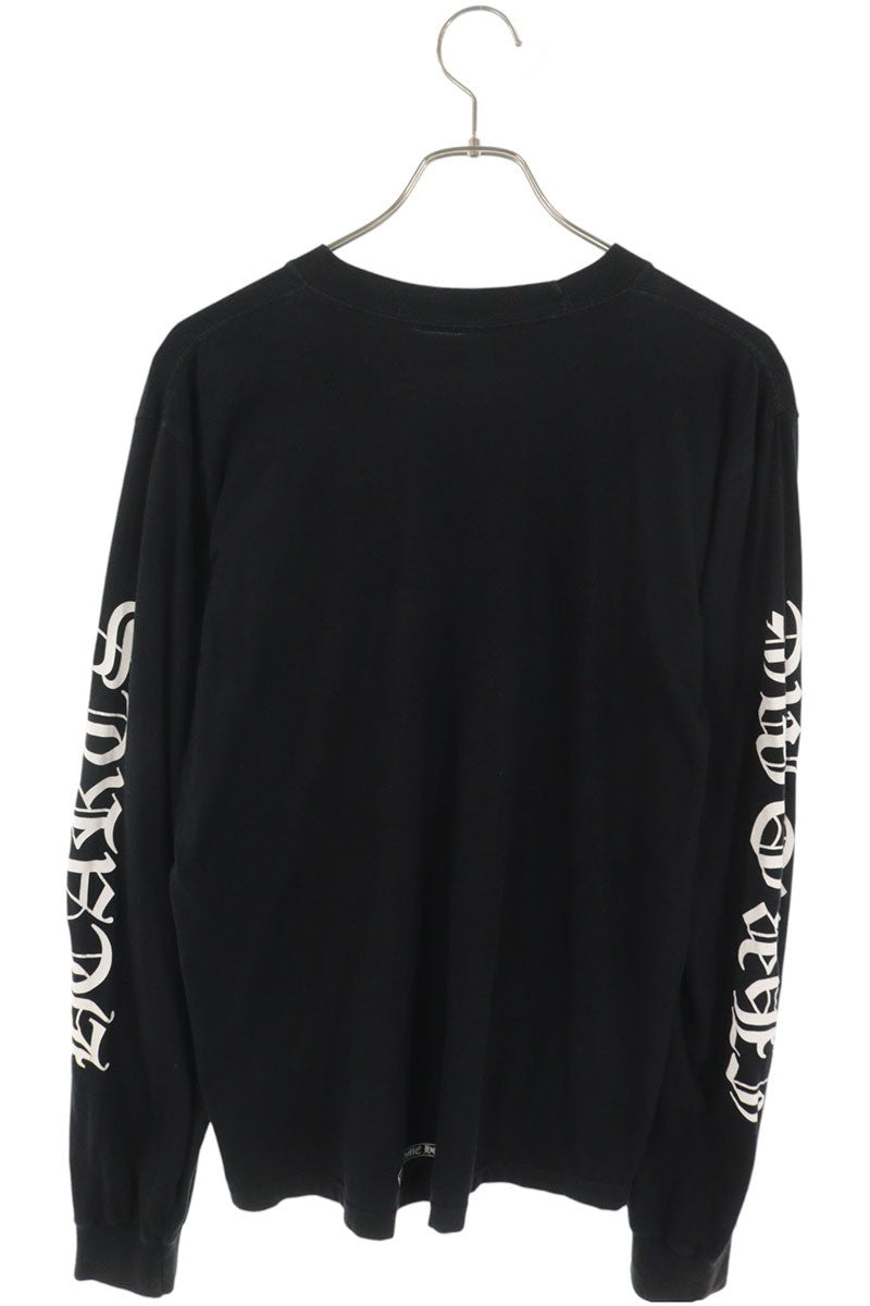 Chrome Hearts Neck Logo Print Long T-Shirt Black Size M