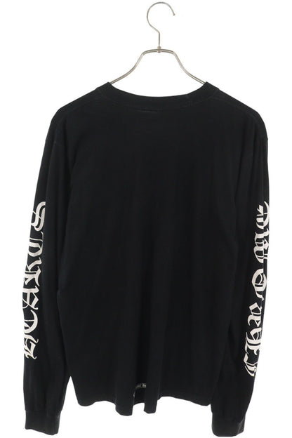 Chrome Hearts Neck Logo Print Long T-Shirt Black Size M
