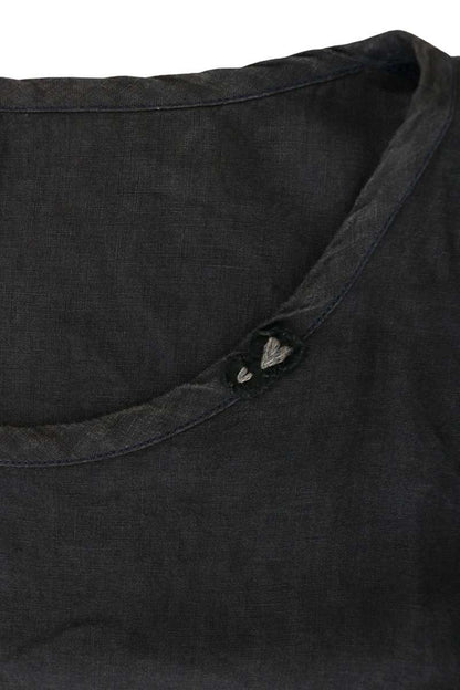 Porter Classic Black Linen Pullover Size 3
