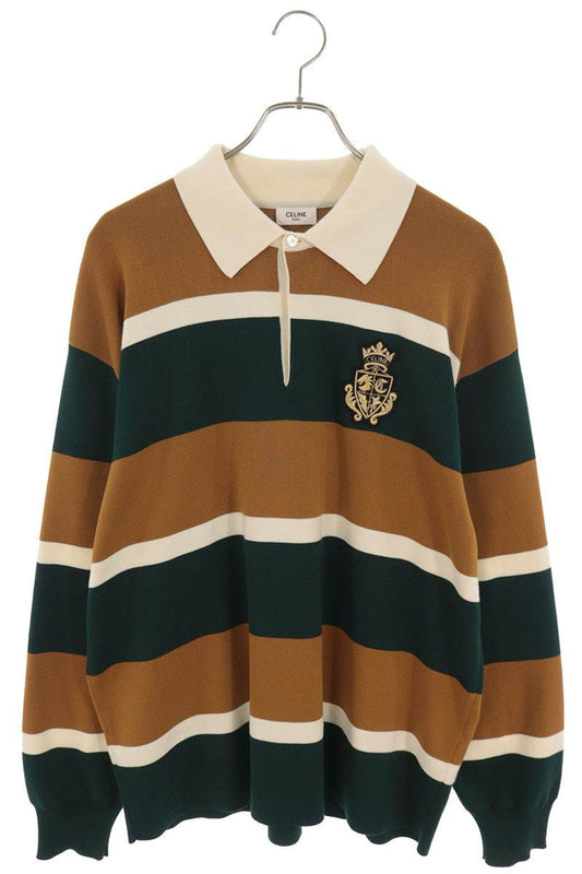 CELINE Blazon Patch Rugby Polo Multi Size L