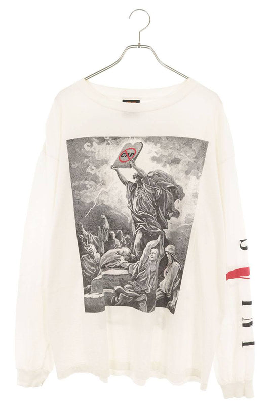 SAINT MICHAEL x VLONE Graphic Print T-Shirt White Size XL