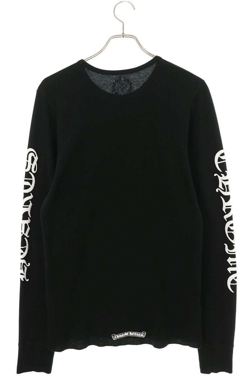 Chrome Hearts Sleeve Logo Thermal Top Black Size L