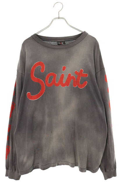 SAINT MICHAEL 23AW Vintage Long Sleeve T-Shirt Gray Size XL