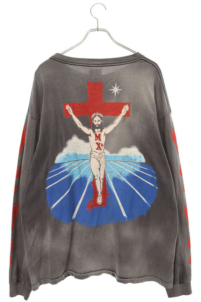 SAINT MICHAEL 23AW Vintage Long Sleeve T-Shirt Gray Size XL