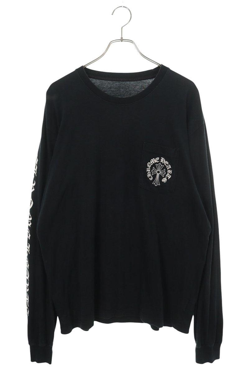 Chrome Hearts Horseshoe Print Long T-Shirt Black Size XL