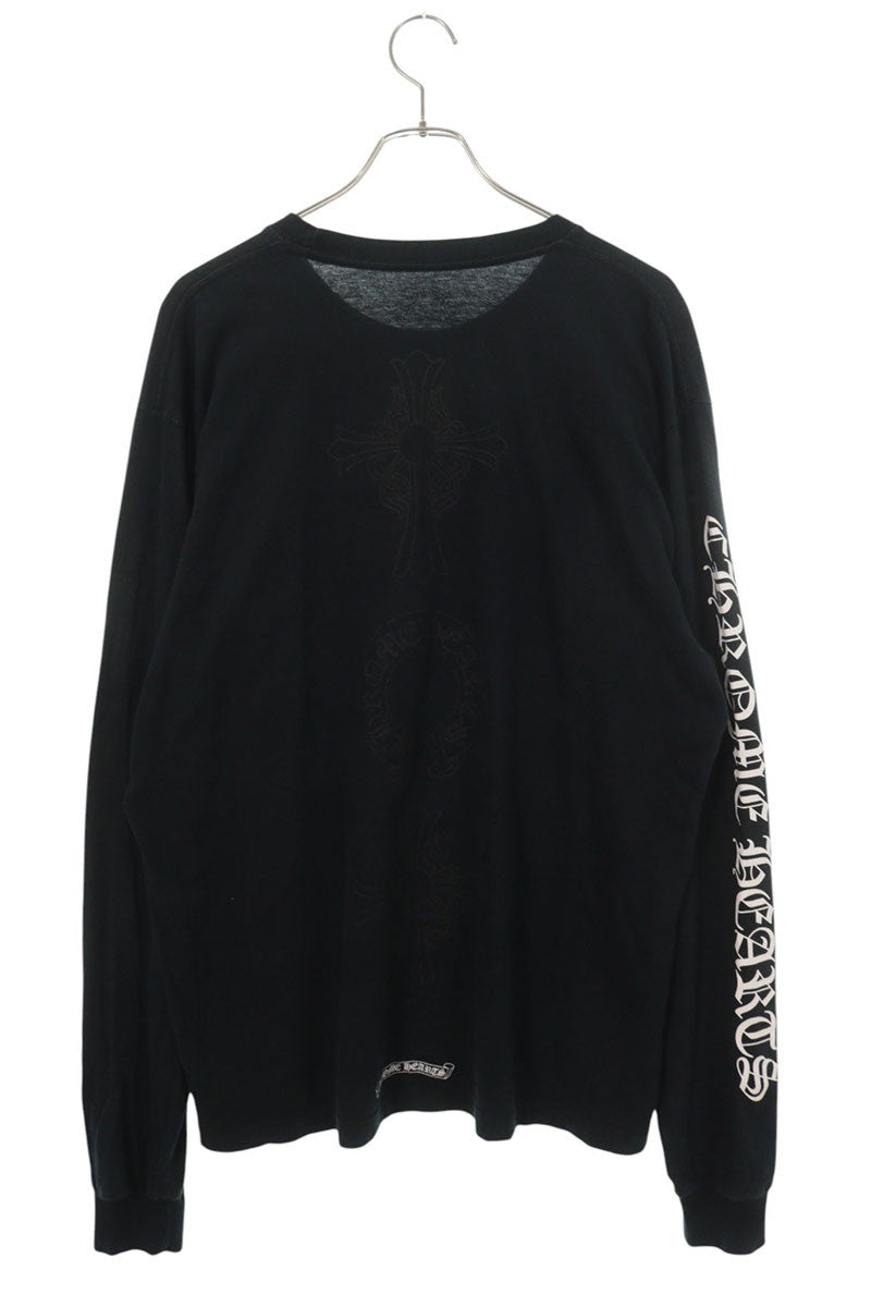 Chrome Hearts Horseshoe Print Long T-Shirt Black Size XL