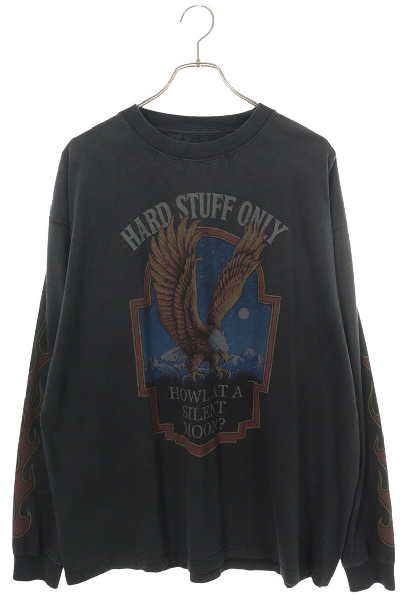 GOD SELECTION XXX 26SS Logo Print Long Sleeve Tee Black Size XL