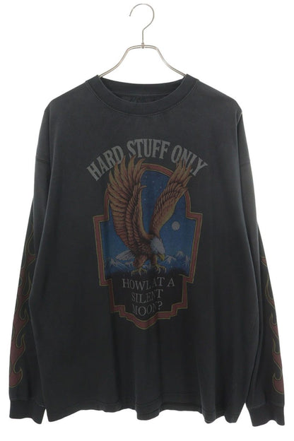 GOD SELECTION XXX 26SS Logo Print Long Sleeve Tee Black Size XL