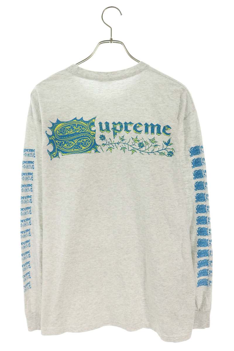 SUPREME 24SS Saint Sebastian Long Sleeve Tee Gray Size L