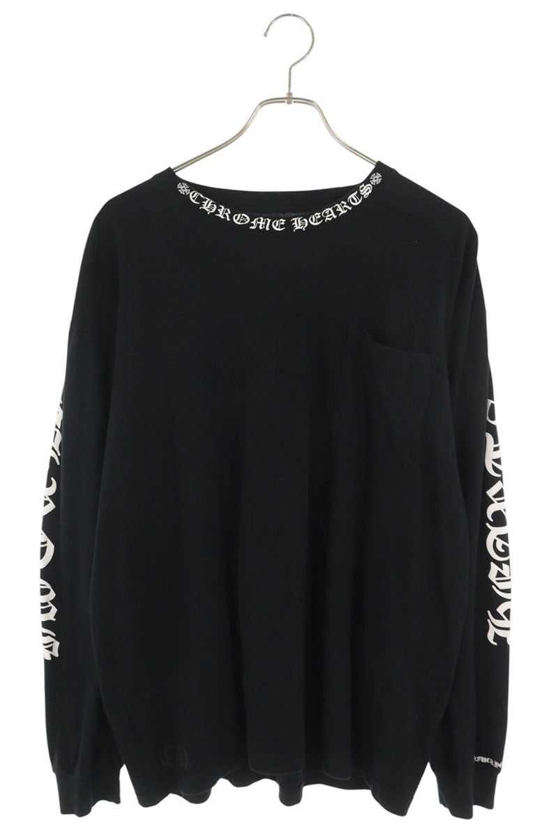 Chrome Hearts Neck Logo Print Long T-Shirt Multi Size XL