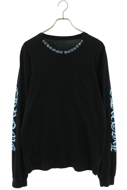 Chrome Hearts Neck Logo Print Long Sleeve Shirt Size M