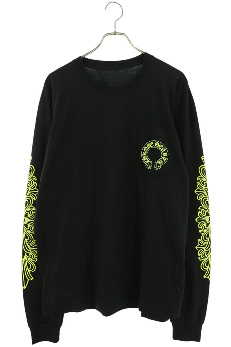 Chrome Hearts Floral Sleeve Horseshoe Long Sleeve Tee Multi Size XL