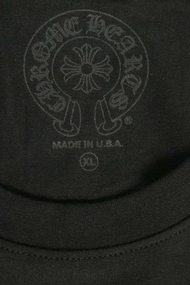 Chrome Hearts Miami Sleeve Logo Long Sleeve Tee Black Size XL