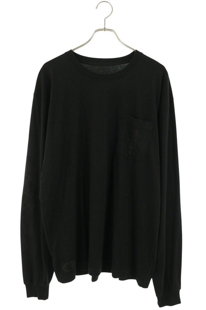 Chrome Hearts Miami Sleeve Logo Long Sleeve Tee Black Size L