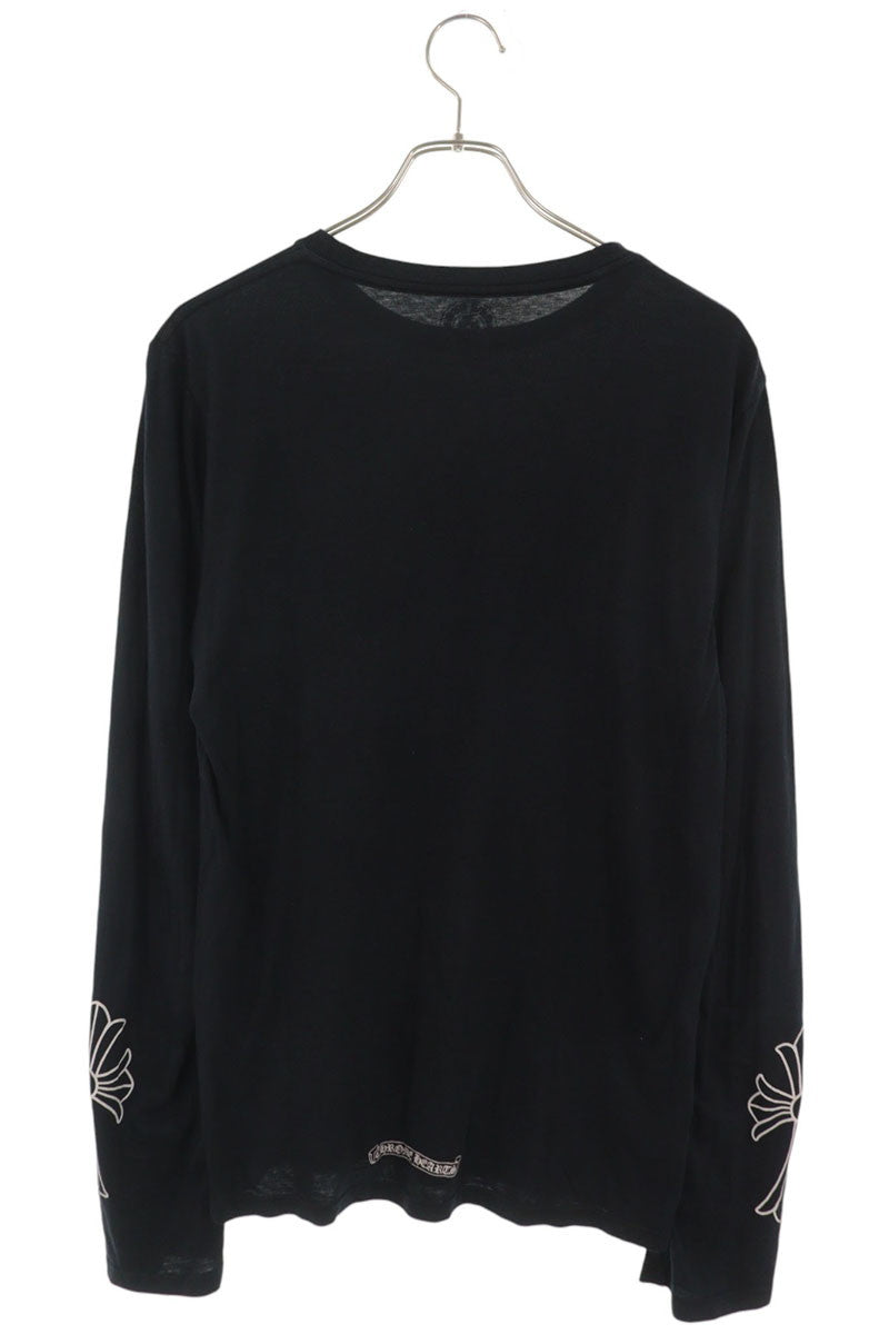 Chrome Hearts CH Cross Print Long T-Shirt Black Size S