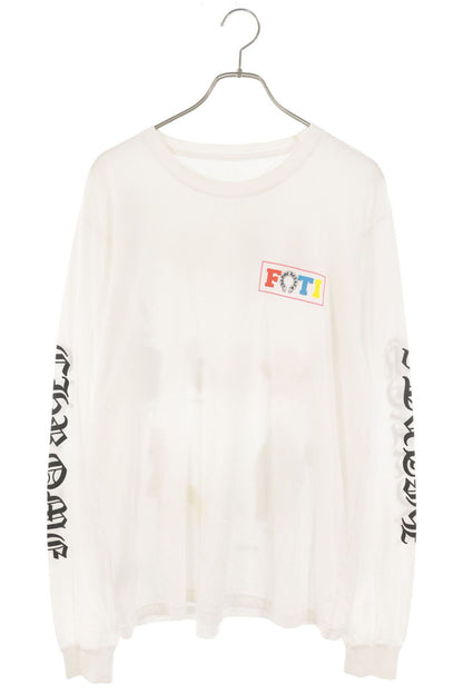 Chrome Hearts FOTI Rainbow Cotton Long Sleeve T-Shirt White Size L