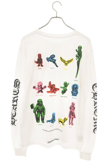 Chrome Hearts FOTI Rainbow Cotton Long Sleeve T-Shirt White Size L