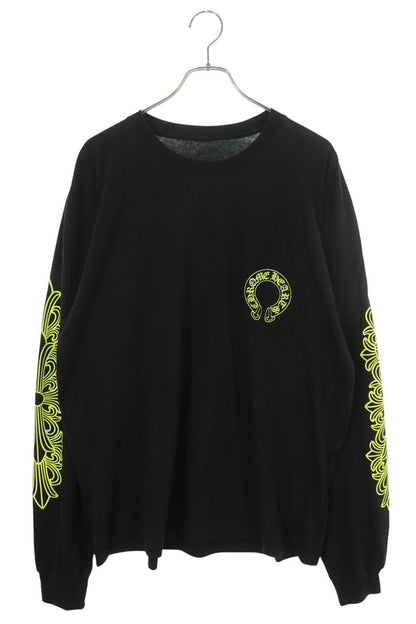 Chrome Hearts Floral HS Back Print Long Sleeve Tee B/Y Size XL