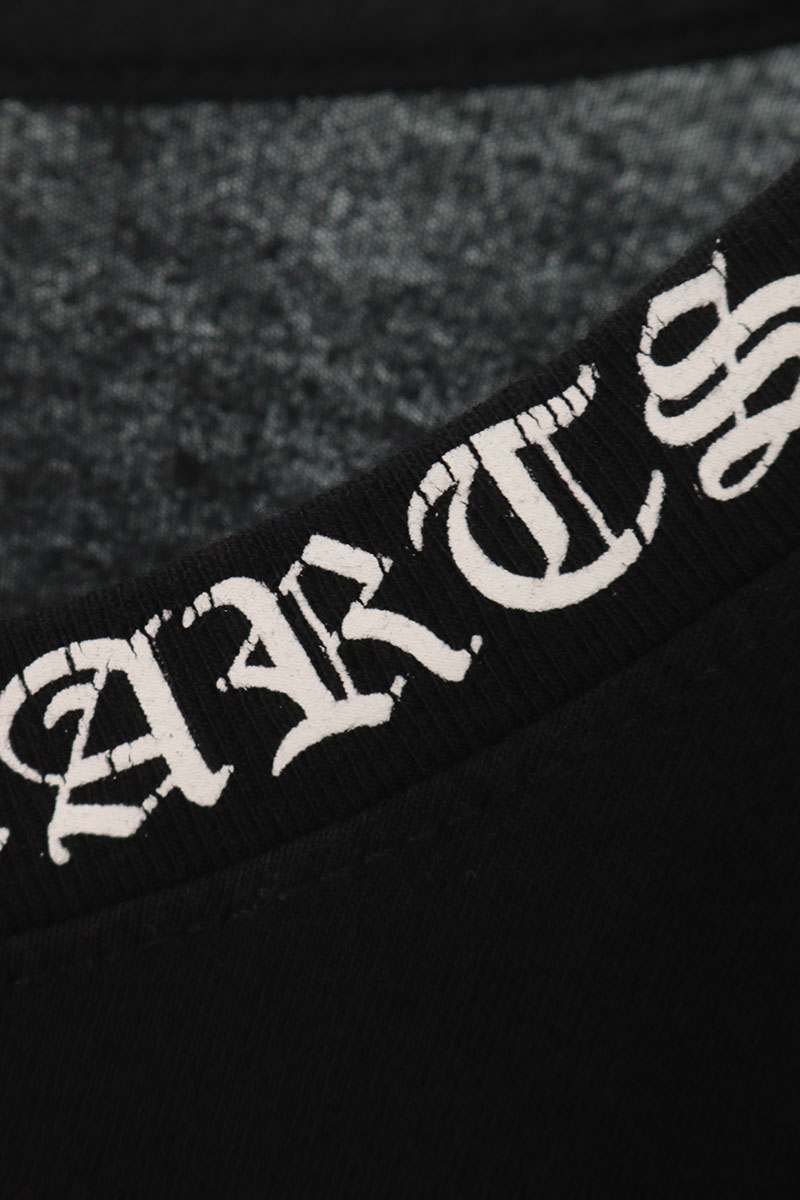 Chrome Hearts Neck Logo Print Long Sleeve Tee Black/White Size XL