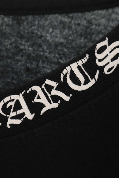 Chrome Hearts Neck Logo Print Long Sleeve Tee Black/White Size XL