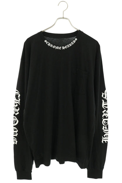 Chrome Hearts Neck Logo Print Long Sleeve Tee Multi Size XL