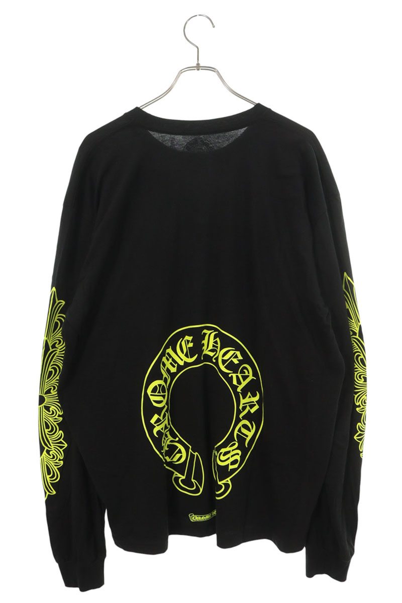Chrome Hearts Floral Back HS Print Long Sleeve Tee B/Y Size XXL