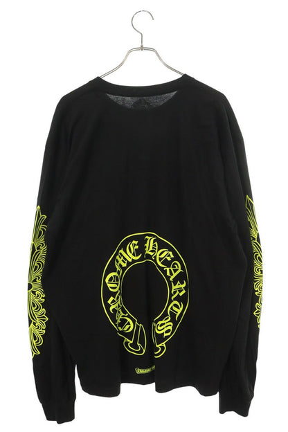 Chrome Hearts Floral Back HS Print Long Sleeve Tee B/Y Size XXL