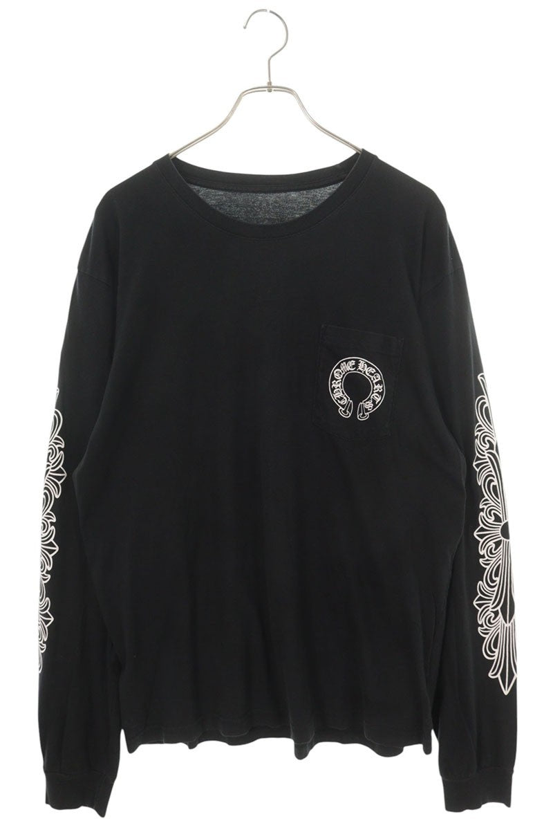 Chrome Hearts Floral Cross Print Sleeve T-Shirt Size XL