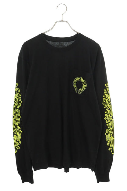 Chrome Hearts Floral Back HS Print Long Sleeve Tee B/Y Size L