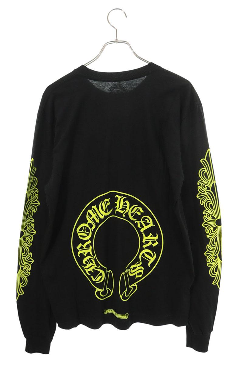 Chrome Hearts Floral Back HS Print Long Sleeve Tee B/Y Size L