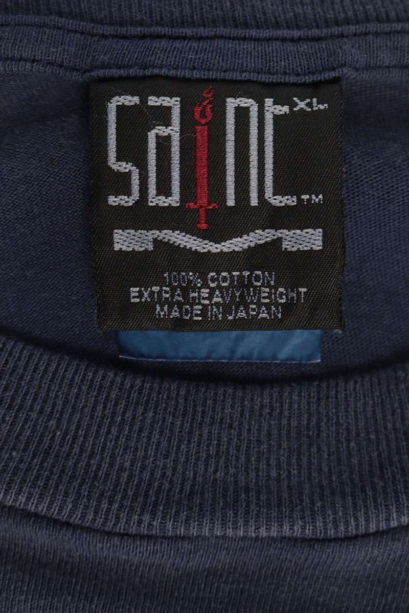 SAINT MICHAEL Dead Saint Vintage Long Sleeve T-Shirt Blue Size XL