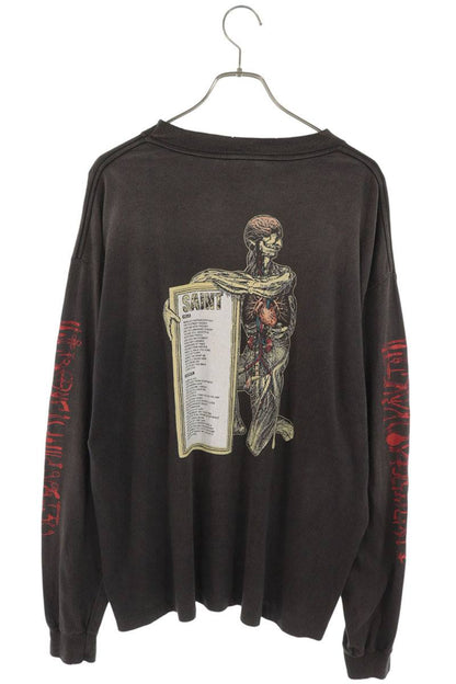 SAINT MICHAEL Vintage Wash Long Sleeve T-Shirt Black Size L