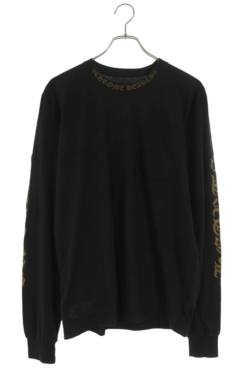 Chrome Hearts Neck Logo Cotton Long Sleeve T-Shirt Multi Size M