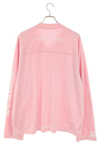 Chrome Hearts CH Print Mesh Long Sleeve T-Shirt Pink Size L