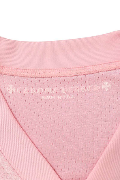 Chrome Hearts CH Print Mesh Long Sleeve T-Shirt Pink Size L