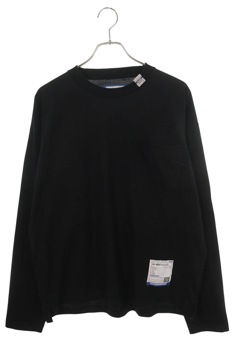 instru(men-tal). Heavy Weight Pocket T-Shirt Black Size 46