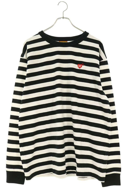 HUMAN MADE Logo Patch Border Cotton Sleeve T-Shirt Size XL