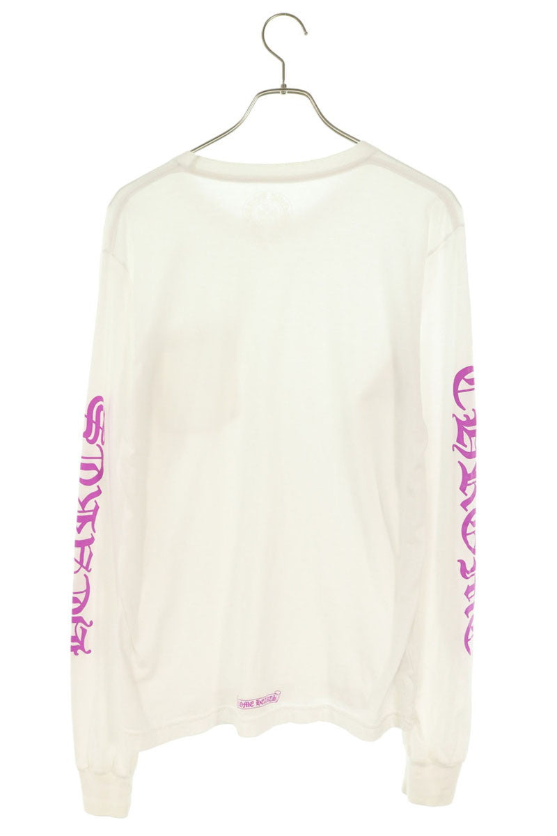 Chrome Hearts Neck Logo Cotton Long Sleeve T-Shirt Multi Size M