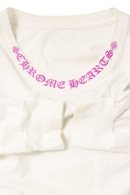 Chrome Hearts Neck Logo Cotton Long Sleeve T-Shirt Multi Size M