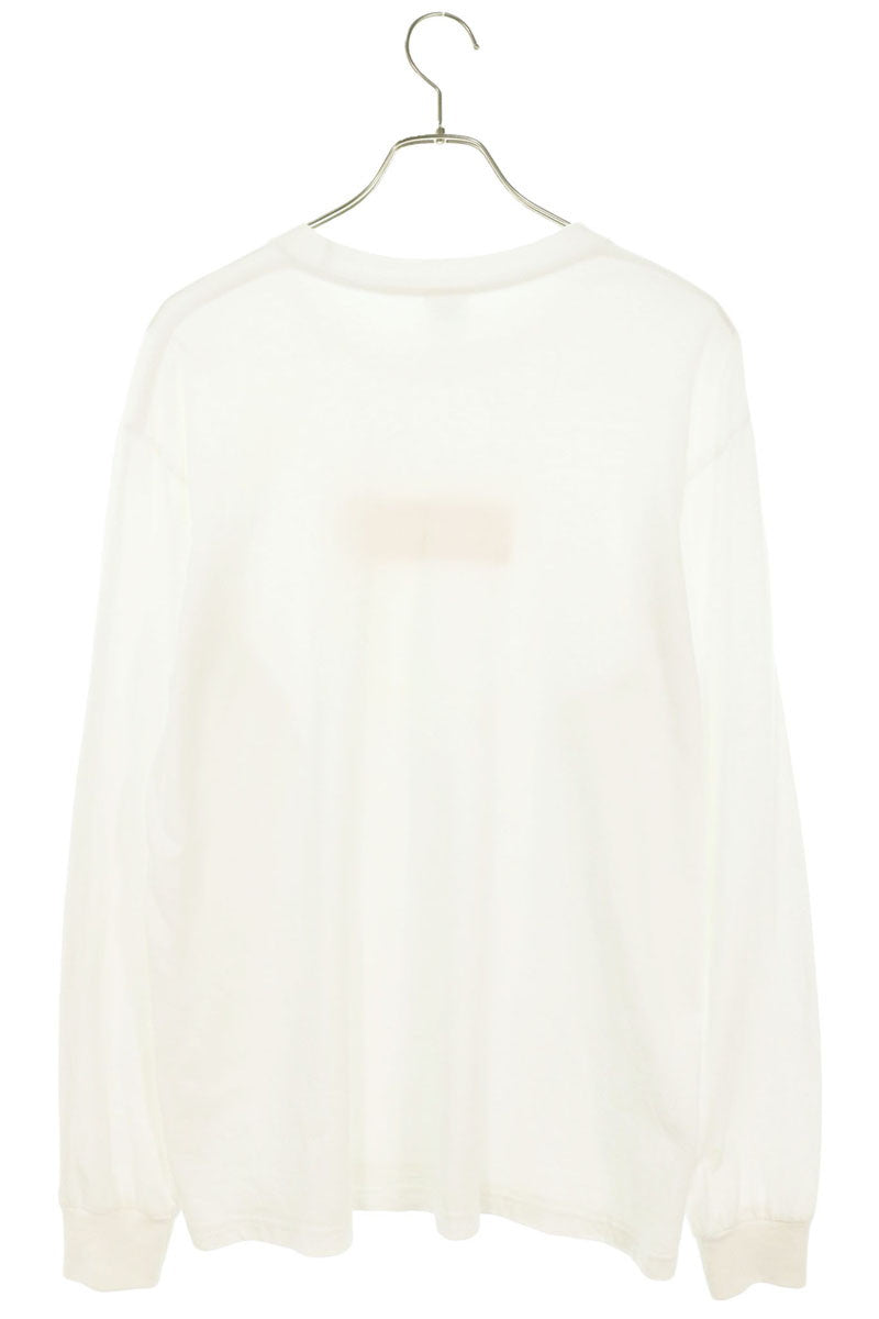 SUPREME 20AW Box Logo Long Sleeve Tee White/Red Size M