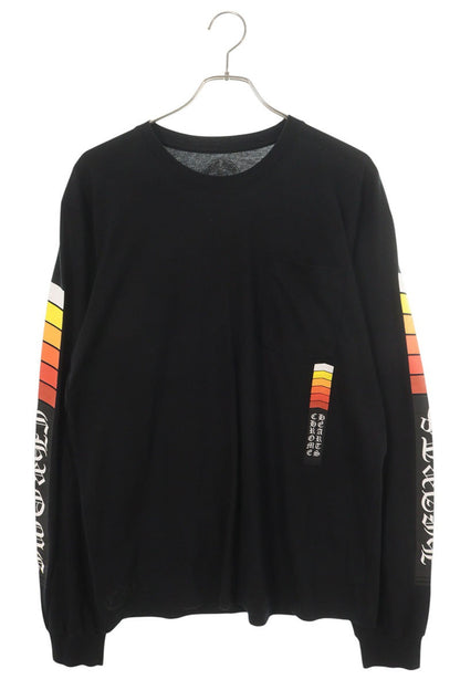 Chrome Hearts Multi-Color Cotton Long Sleeve Black Orange Size L