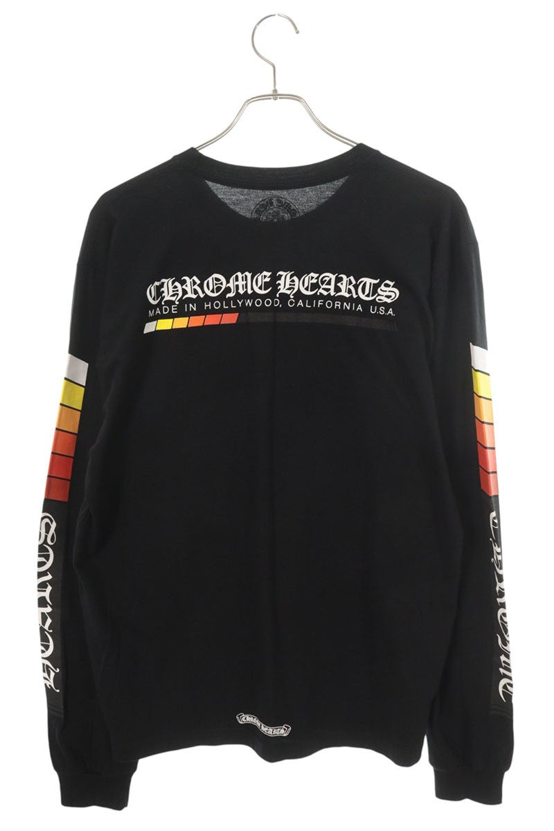 Chrome Hearts Multi-Color Cotton Long Sleeve Black Orange Size L