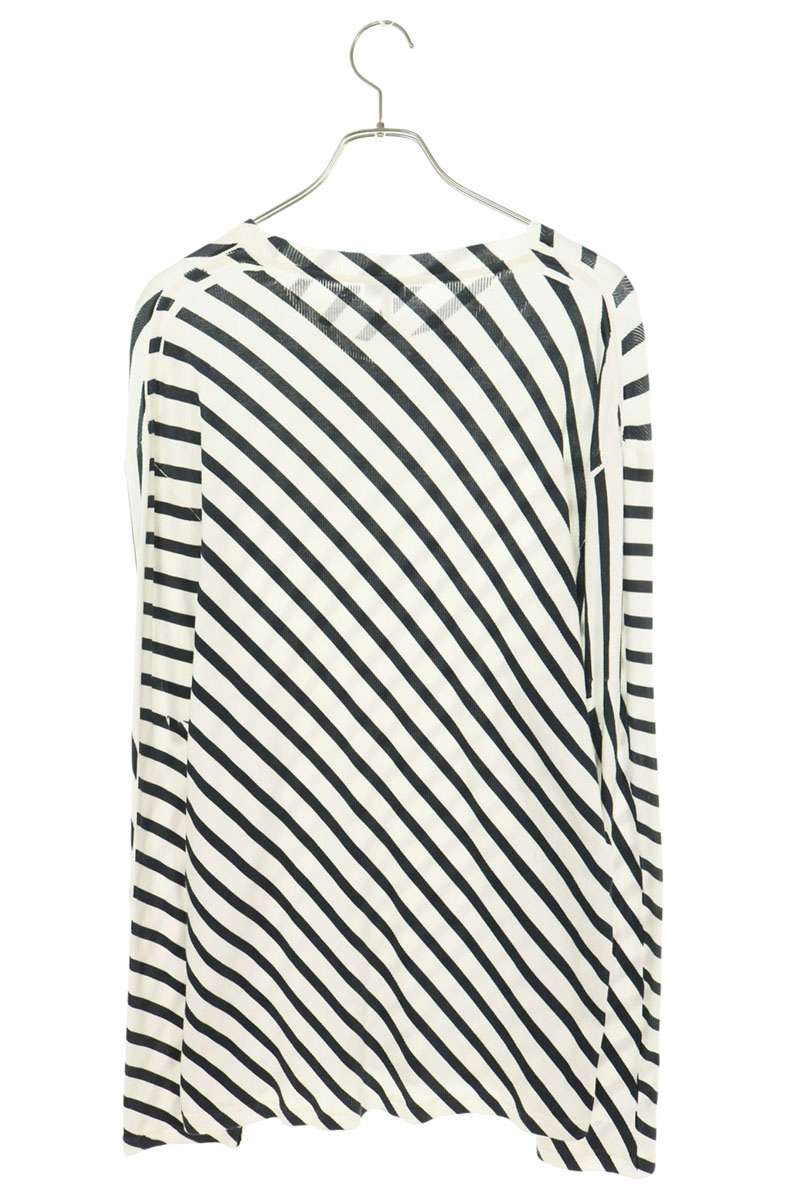 LOEWE Cotton Front Logo Striped Long Sleeve Shirt Size L