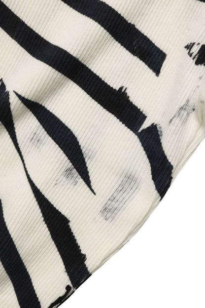 LOEWE Cotton Front Logo Striped Long Sleeve Shirt Size L