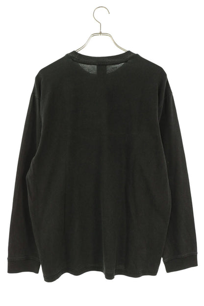 SUPREME 22AW Pigment Printed Long T-Shirt Black Size M