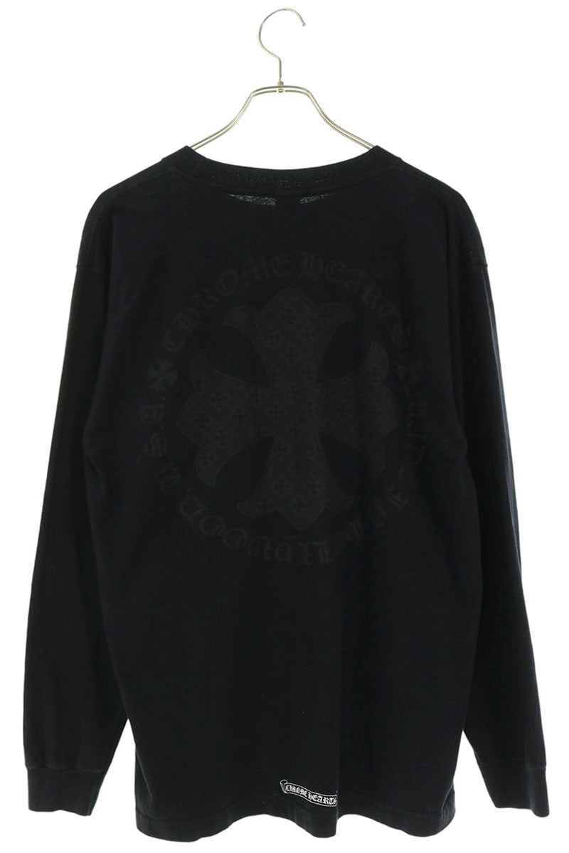 Chrome Hearts CH Plus Back Print Long T-Shirt Black Size M