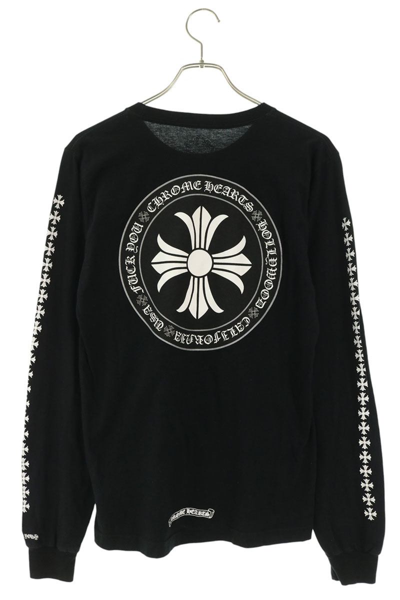 Chrome Hearts CH Plus Arm Print Long T-Shirt Black Size S