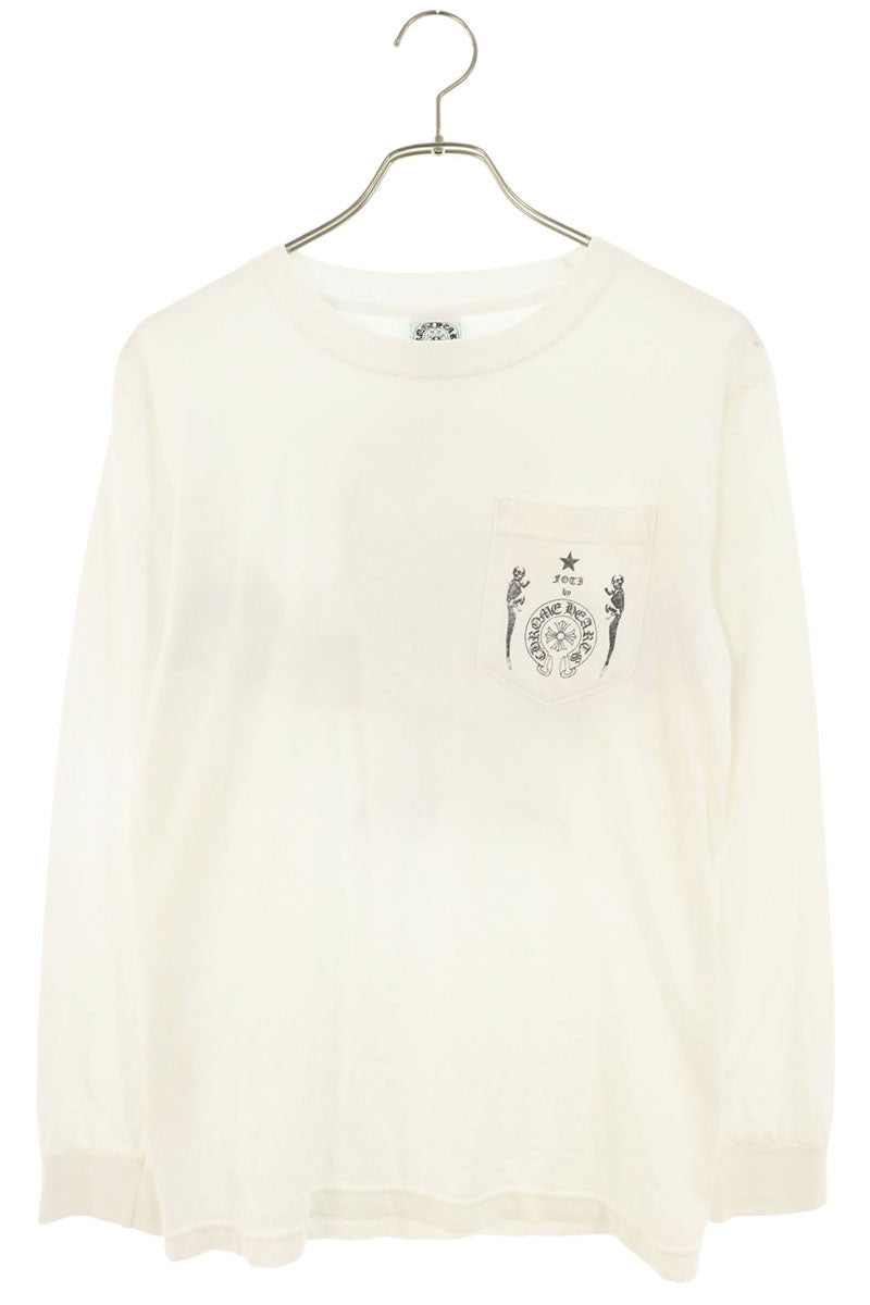 Chrome Hearts Back FOTI Print Long T-Shirt White Size S