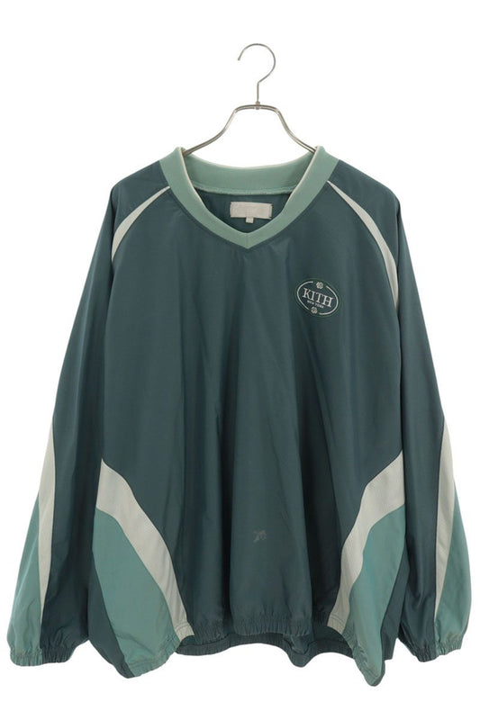 KITH 24SS Dayton Mesh Combo Pullover Blue Size XXL